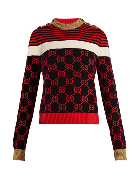 gucci striped sweater replica|gucci knockoff sweater.